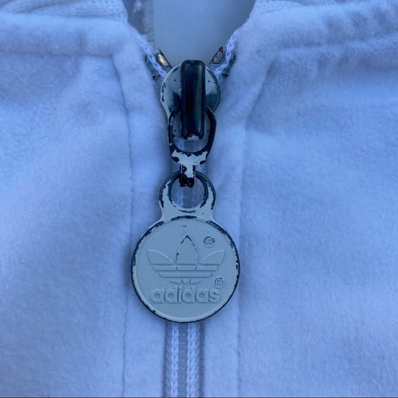 Vintage 80s Adidas Trefoil ZIP Up Track Jacket - Picture 4 of 6
